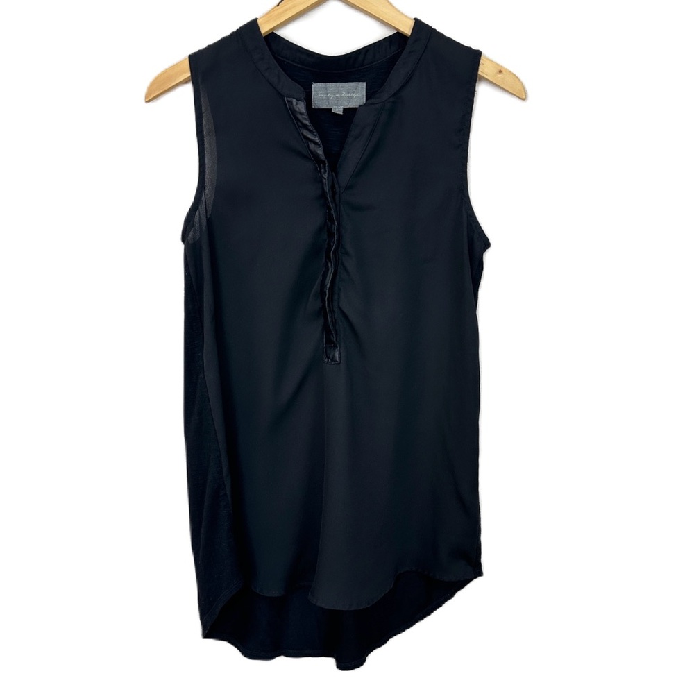 Anthropologie Sunday In Brooklyn Anhinga‎ Tunic Top Black Women’s Sz Small